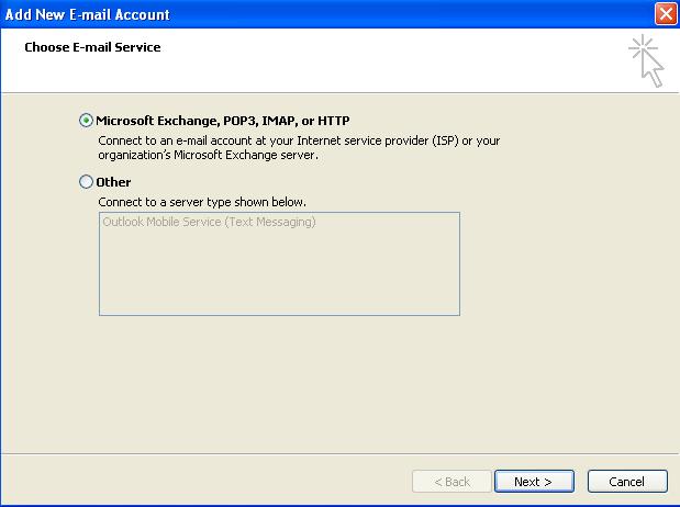 Outlook 2007: Add or Edit an Account